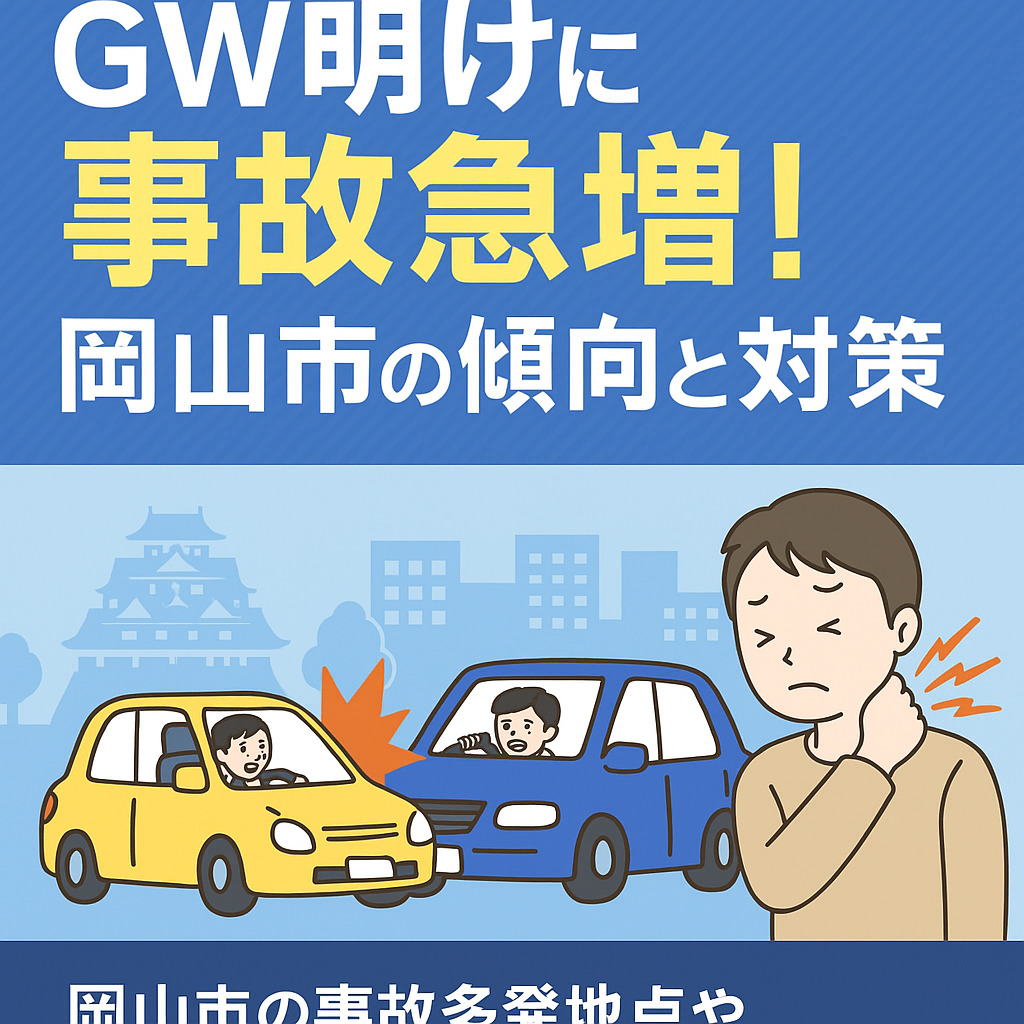 GW明けに事故急増!岡山市の傾向と対策